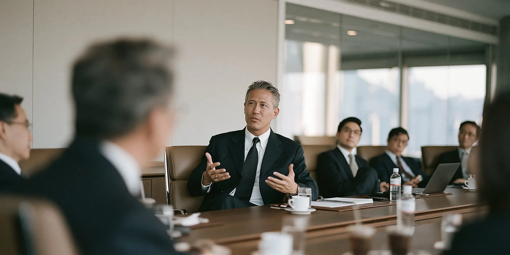 Company directors in a boardroom